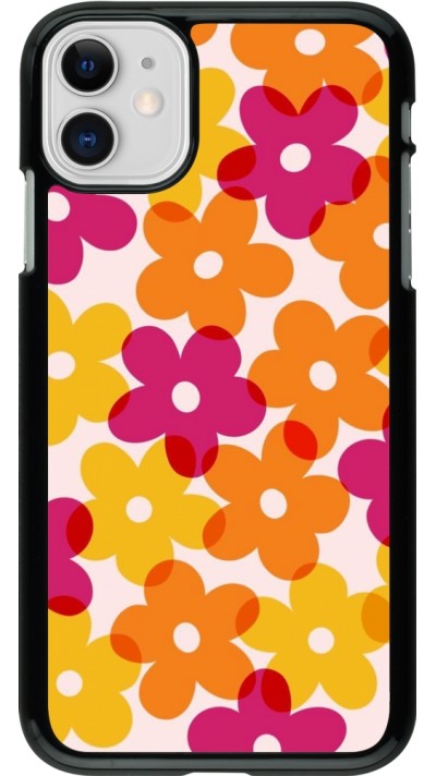 Coque iPhone 11 - Easter 2024 yellow orange pink flowers