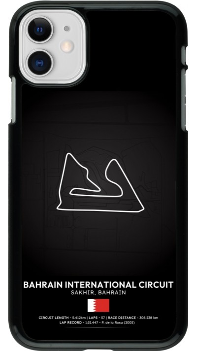 Coque iPhone 11 - F1 Track 2025 Bahrain