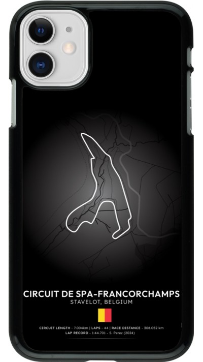 Coque iPhone 11 - F1 Track 2025 Belgium