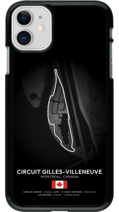 Coque iPhone 11 - F1 Track 2025 Canada