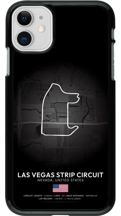 Coque iPhone 11 - F1 Track 2025 Las Vegas