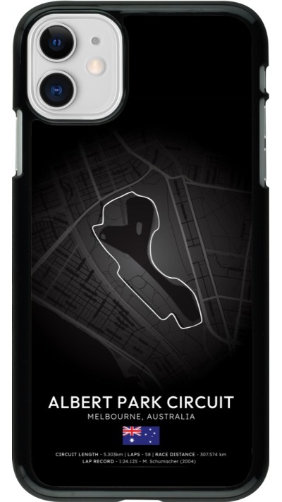 Coque iPhone 11 - F1 Track 2025 Melbourne