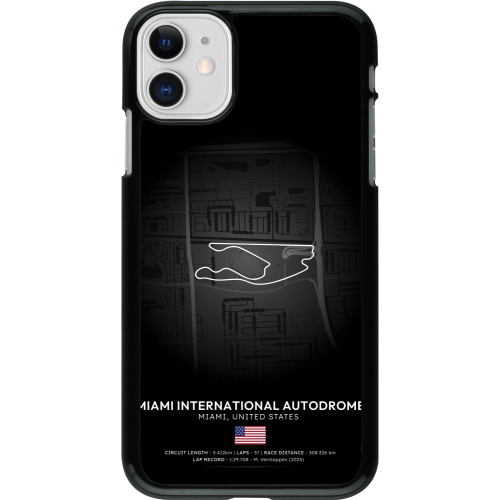 Coque iPhone 11 - F1 Track 2025 Miami