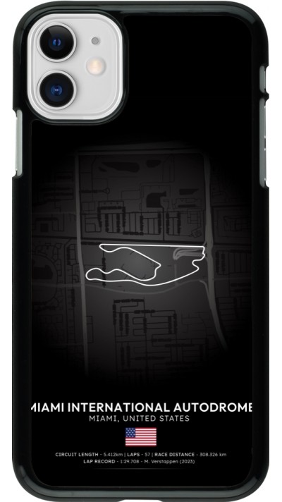 Coque iPhone 11 - F1 Track 2025 Miami