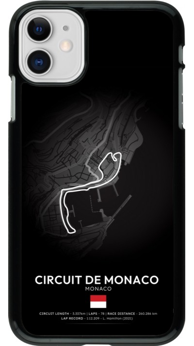 Coque iPhone 11 - F1 Track 2025 Monaco