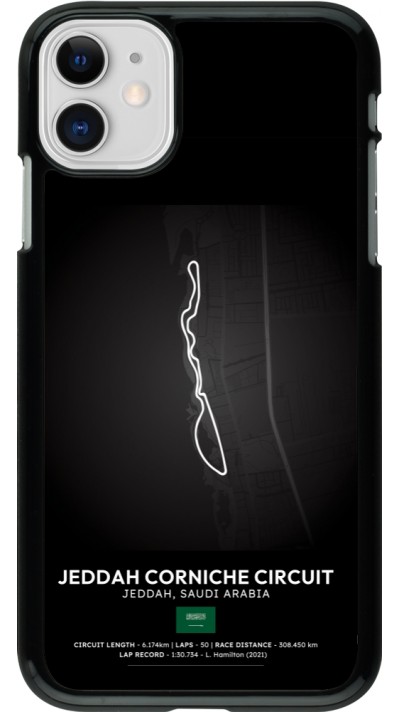 Coque iPhone 11 - F1 Track 2025 Saudi Arabia