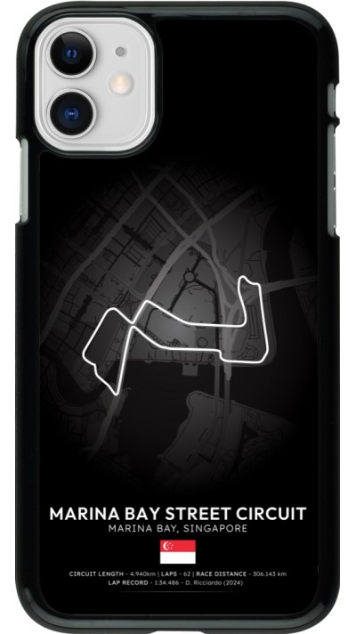 Coque iPhone 11 - F1 Track 2025 Singapore
