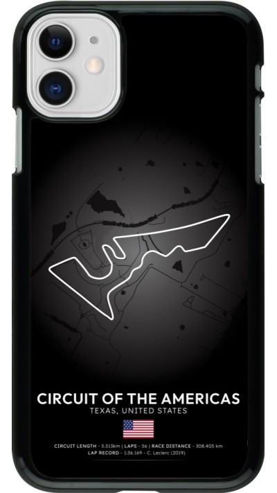 Coque iPhone 11 - F1 Track 2025 United States