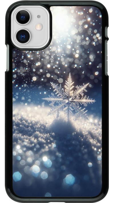 iPhone 11 Case Hülle - Schneeflocke Solar Glanz