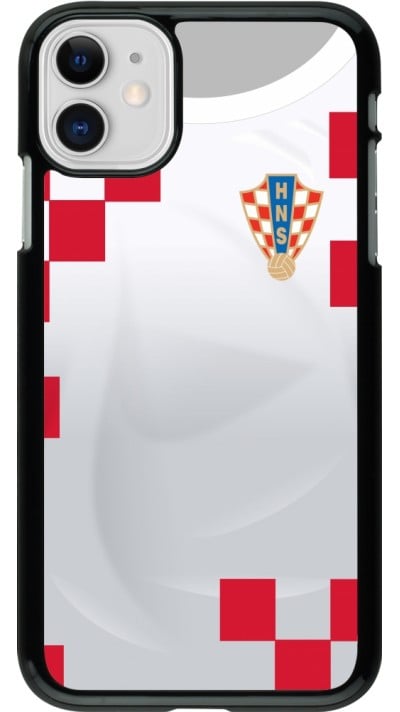 Coque iPhone 11 - Maillot de football Croatie 2022 personnalisable