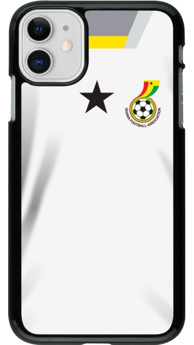 Coque iPhone 11 - Maillot de football Ghana 2022 personnalisable