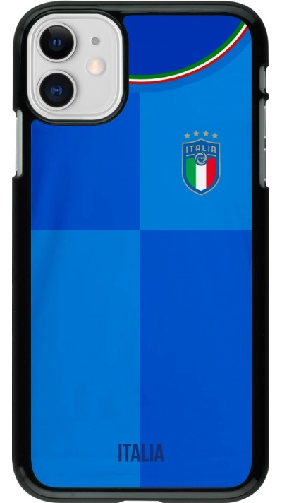 Coque iPhone 11 - Maillot de football Italie 2022 personnalisable