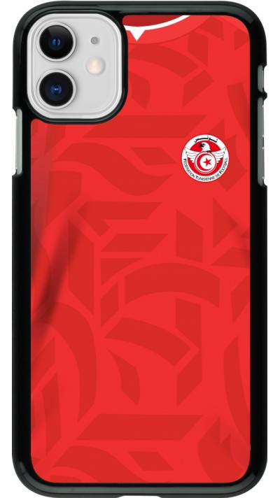 iPhone 11 Case Hülle - Tunesien 2022 personalisierbares Fussballtrikot