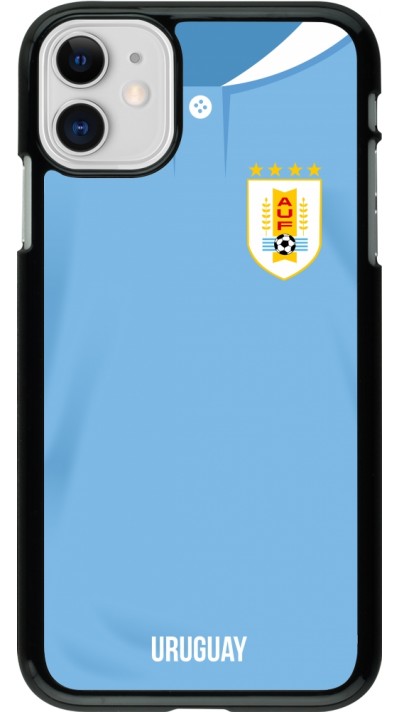 iPhone 11 Case Hülle - Uruguay 2022 personalisierbares Fussballtrikot