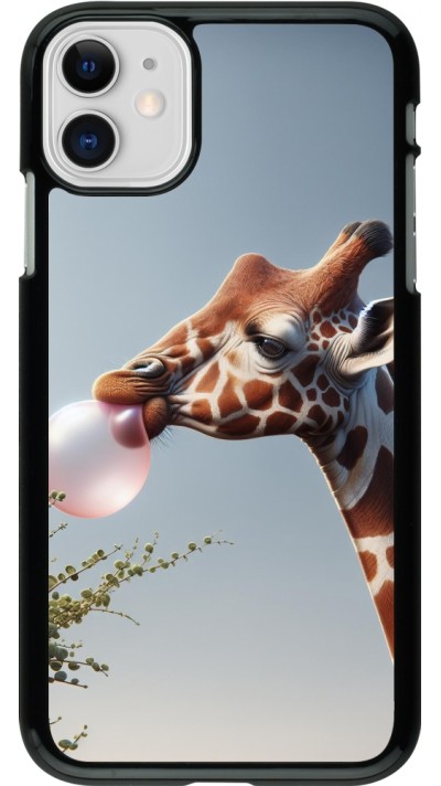 Coque iPhone 11 - Girafe à bulle