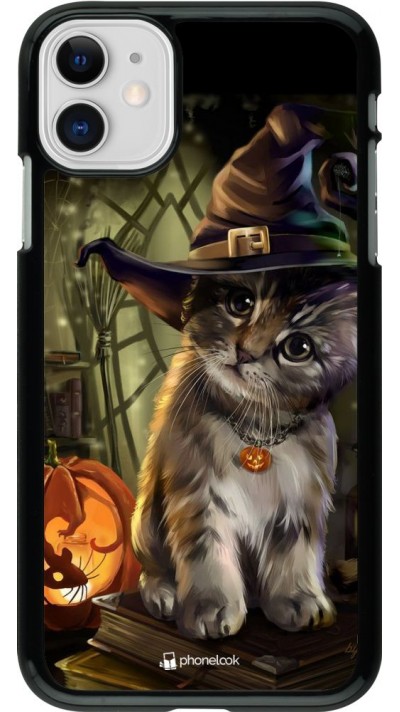 Coque iPhone 11 - Halloween 21 Witch cat