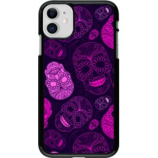 iPhone 11 Case Hülle - Halloween 2023 pink skulls