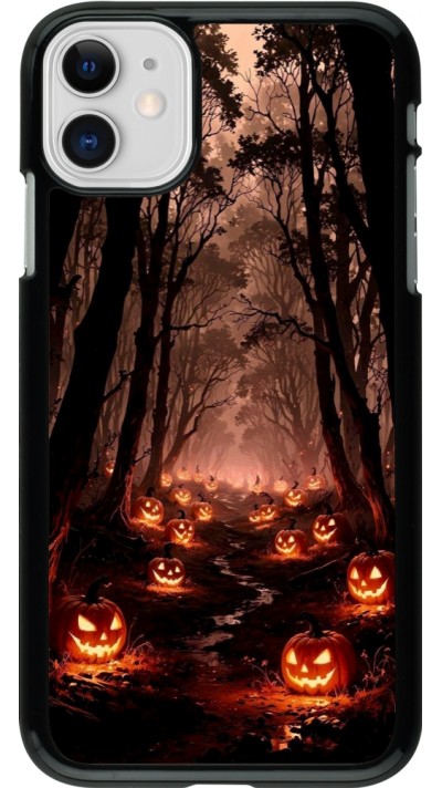 iPhone 11 Case Hülle - Halloween 2025 Road of Terrifying Pumpkins