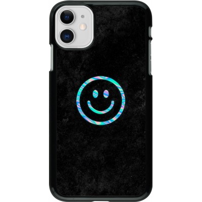 iPhone 11 Case Hülle - Happy smiley irisirt