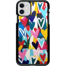 Coque iPhone 11 - Joyful Hearts