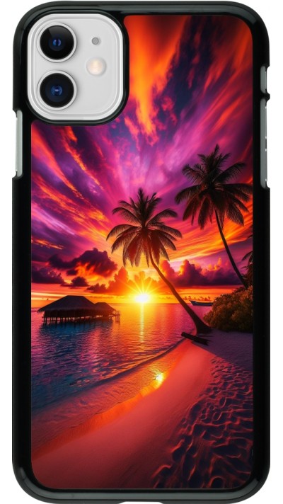 iPhone 11 Case Hülle - Malediven Abenddämmerung Glückseligkeit