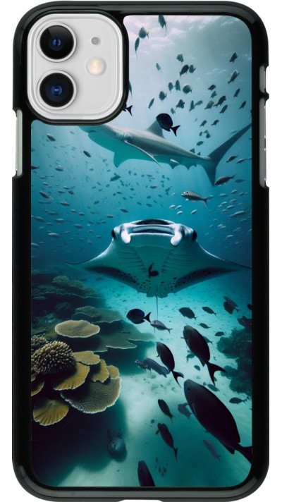 Coque iPhone 11 - Manta Lagon Nettoyage