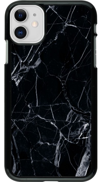 Coque iPhone 11 - Marble Black 01