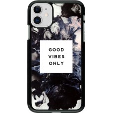 Hülle iPhone 11 - Marble Good Vibes Only