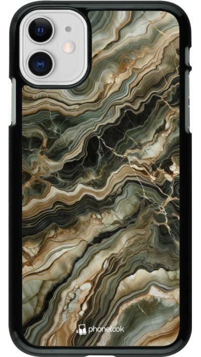 Coque iPhone 11 - Marbre Olive