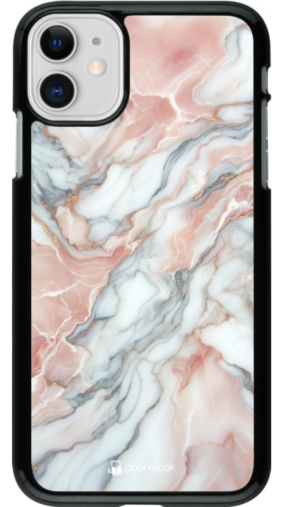 iPhone 11 Case Hülle - Rosa Leuchtender Marmor
