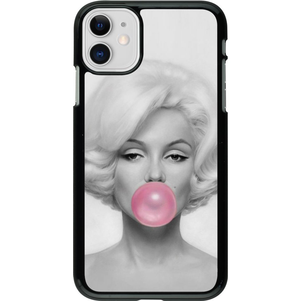 Coque iPhone 11 - Marilyn Bubble