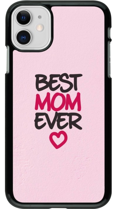 Coque iPhone 11 - Mom 2023 best Mom ever pink