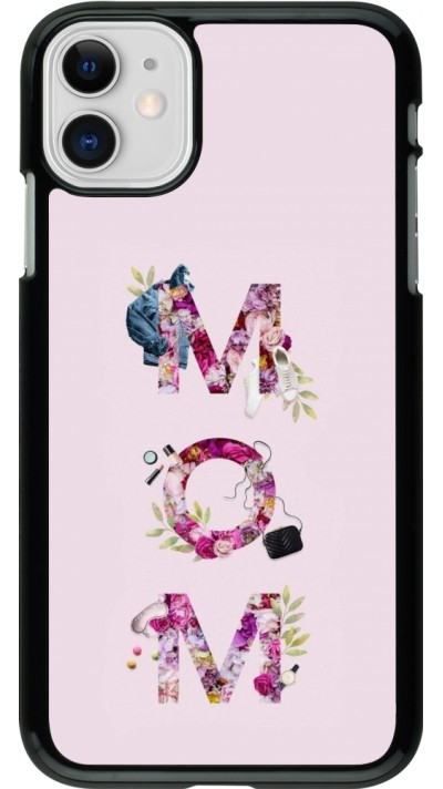 Coque iPhone 11 - Mom 2024 girly mom