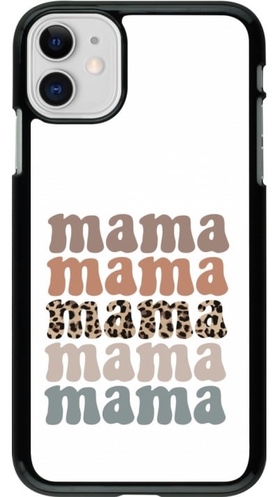 Coque iPhone 11 - Mom 2024 Mama animal