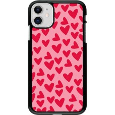 Coque iPhone 11 - Mom 2024 petits coeurs