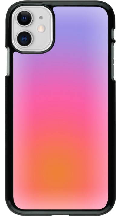 Coque iPhone 11 - Orange Pink Blue Gradient