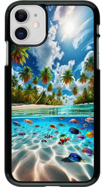 Coque iPhone 11 - Plage Paradis