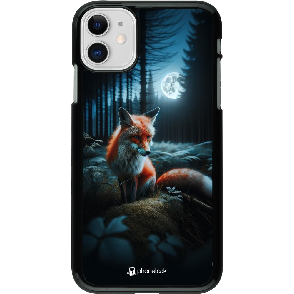 iPhone 11 Case Hülle - Fuchs Mond Wald