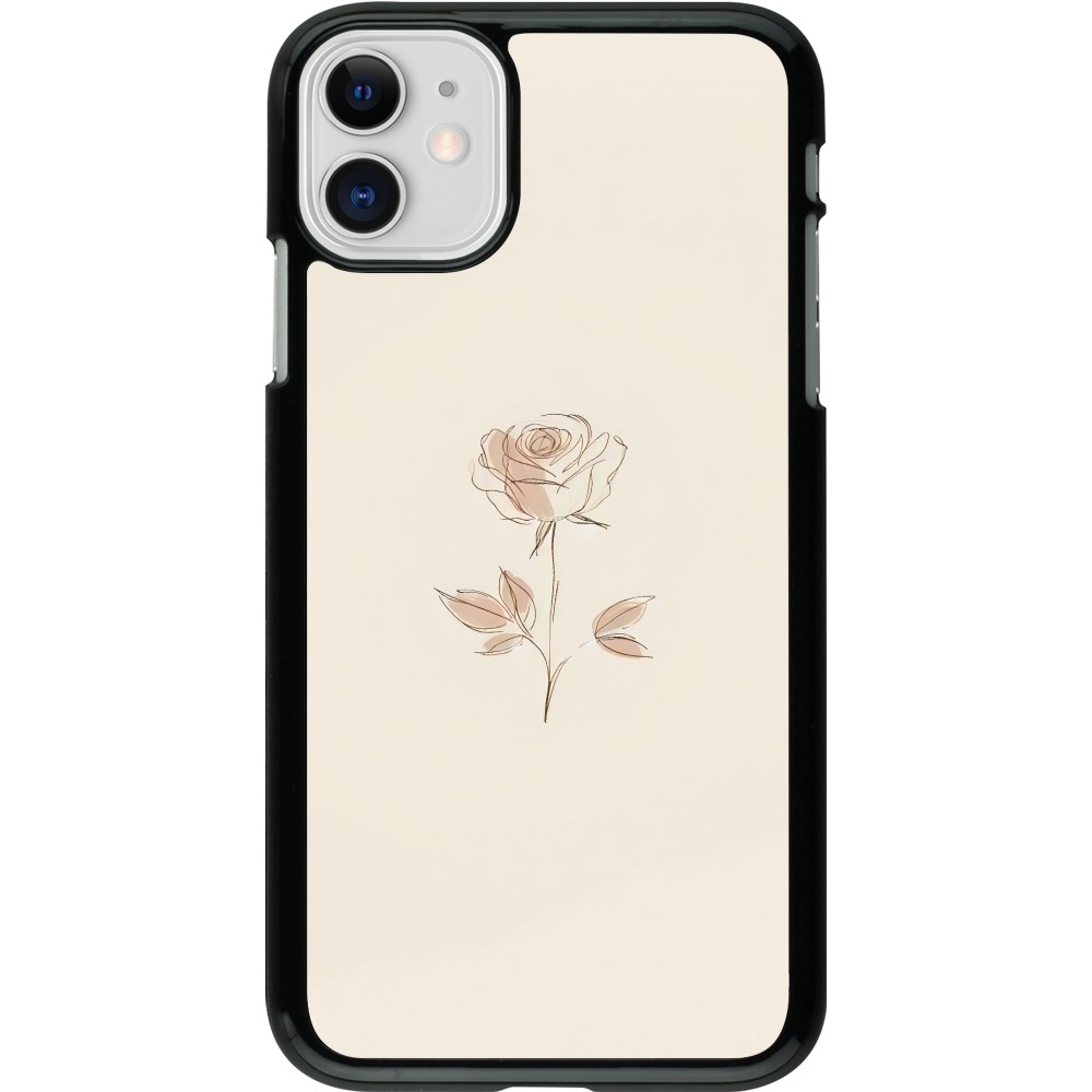 iPhone 11 Case Hülle - Rosa Sand Minimalistisch