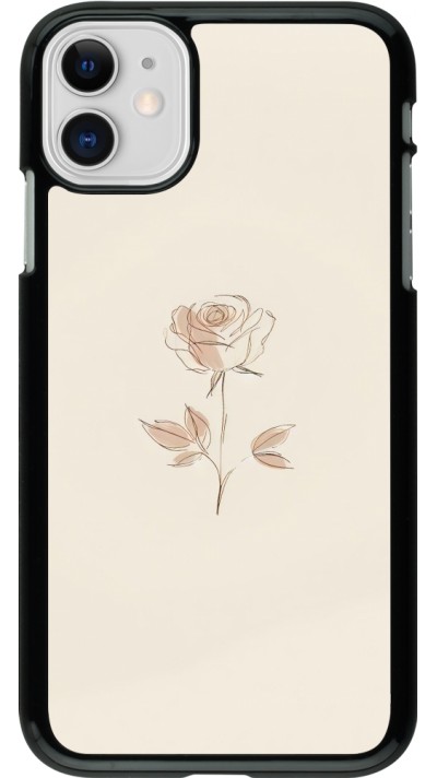 iPhone 11 Case Hülle - Rosa Sand Minimalistisch