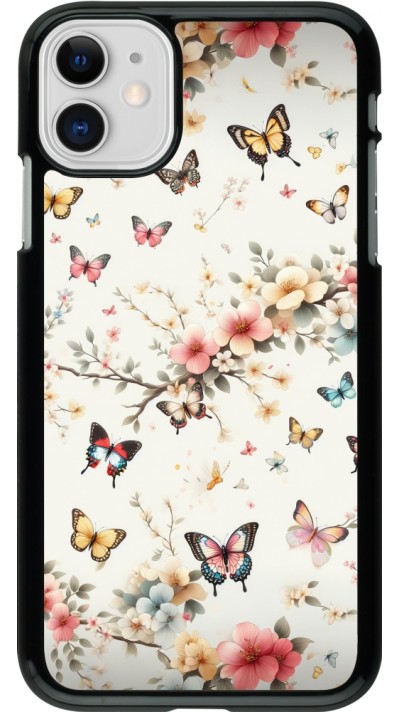 Coque iPhone 11 - Spring 25 Papillons Légers