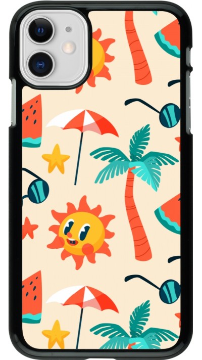 Coque iPhone 11 - Summer 2025 Pattern soleil