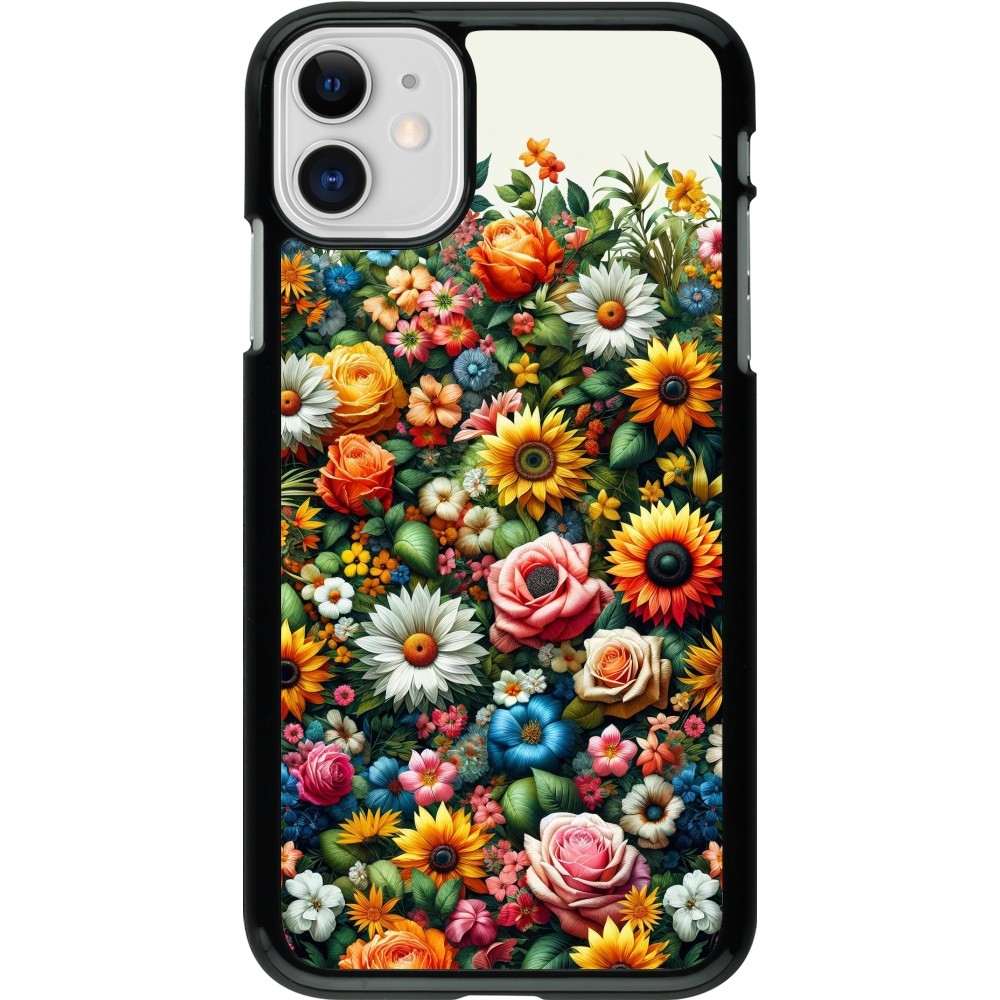 iPhone 11 Case Hülle - Sommer Blumenmuster