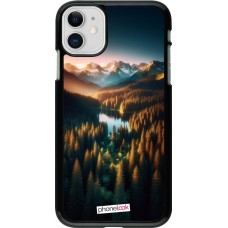 iPhone 11 Case Hülle - Sonnenuntergang Waldsee