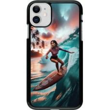 iPhone 11 Case Hülle - Surferin aus Bali