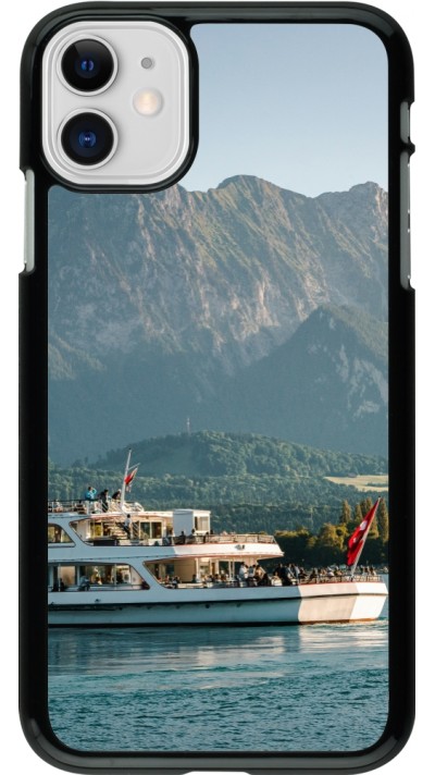 iPhone 11 Case Hülle -  Nationalfeiertag Schweiz Bateau Leman