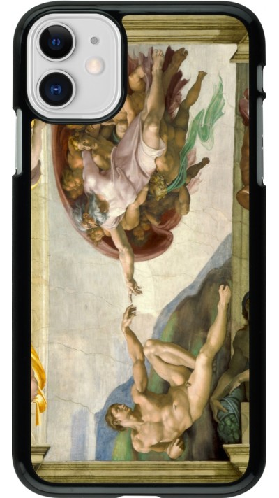 iPhone 11 Case Hülle - Kunstbild - Die Erschaffung Adams - Michelangelo