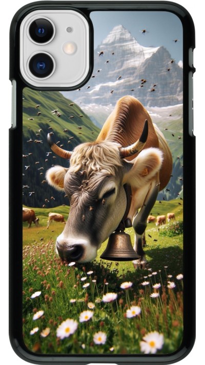 iPhone 11 Case Hülle - Kuh Berg Wallis