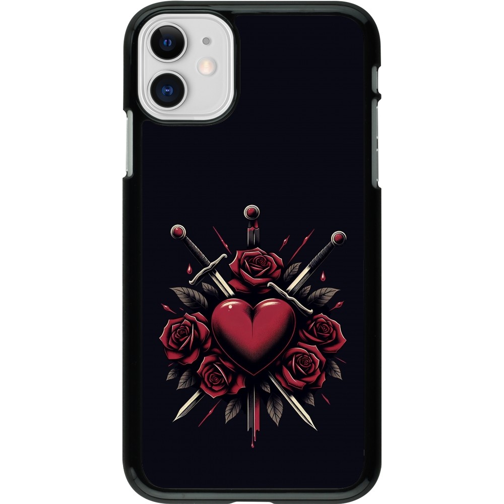 iPhone 11 Case Hülle - Valentine 2024 gothic love