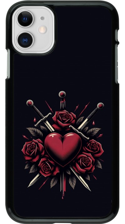Coque iPhone 11 - Valentine 2024 gothic love
